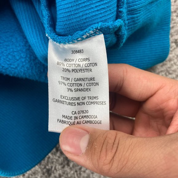 FILA F-Box Sweater Women Medium M Blue Full Zip Sweatshirt Embroidered Spell Out - Picture 4 of 7